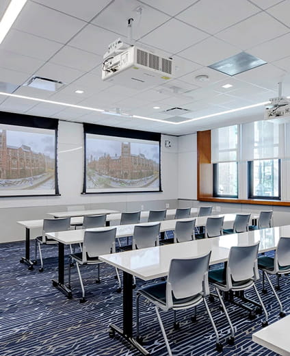 clear conference room projector setup near me