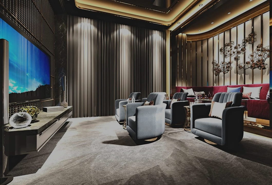 luxury media room for connected living