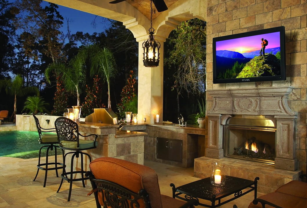 smart outdoor lighting control for evening gatherings