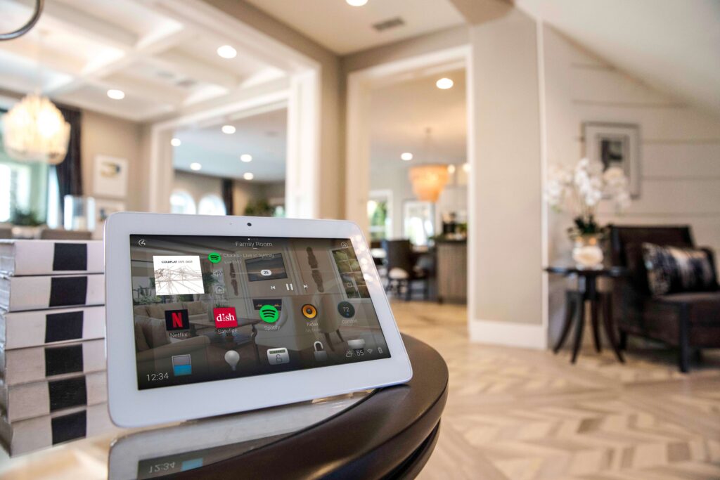 Control4 family room UI