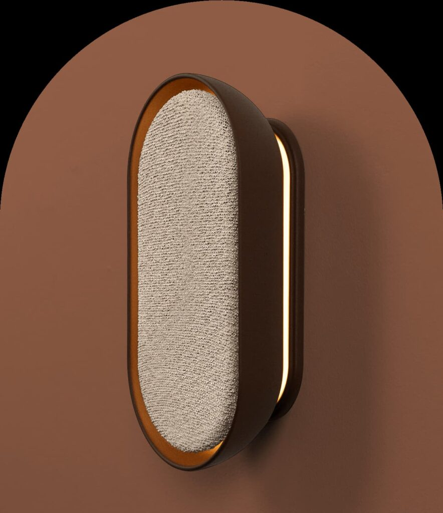 Mera sound sconce: Clay
